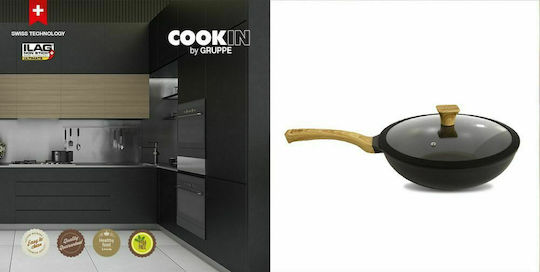 Gruppe Cookin Wok With Lid made of Aluminum with Non-Stick Coating 30cm