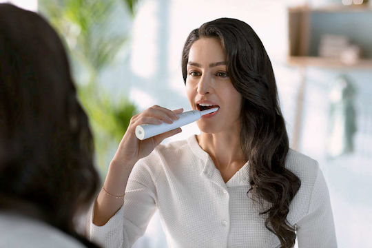 Philips Sonicare 3100 Elektrische Zahnbürste mit Timer und Drucksensor Weiß