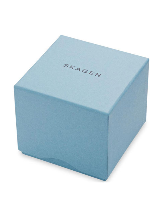 Skagen Hagen Ανδρικό Ρολόι 40mm Μπαταρίας με Μαύρο Μεταλλικό Μπρασελέ