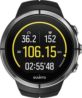 Suunto Spartan Ultra 50mm Αδιάβροχο Smartwatch με Παλμογράφο (All Black Titanium)