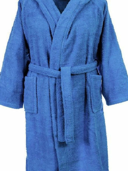Dimcol No6 1320910605100022 Kids' Swimming Bathrobe Cotton Blue