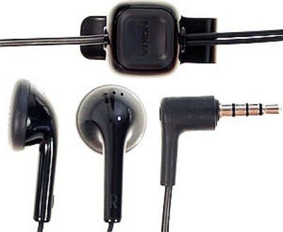Nokia WH102 Earbuds Handsfree με Βύσμα 3.5mm Μαύρο