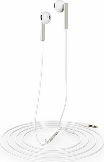 Huawei AM116 Earbuds Handsfree με Βύσμα 3.5mm Λευκό
