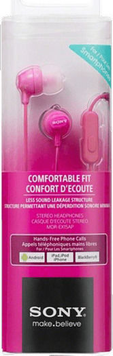 Sony MDR-EX15AP In-ear Handsfree with 3.5mm Connector Pink