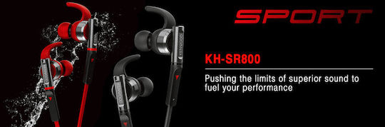 Kenwood KH-SR800 В ушите Безжични с щекер 3.5mm Червен