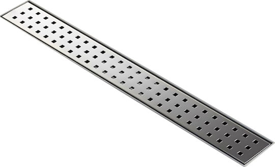 Tema Stainless Steel Floor Channel with 50mm Outlet and 80cm Length Silver