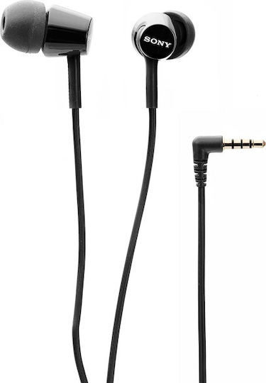 Sony MDR-EX155 In-ear Handsfree με Βύσμα 3.5mm Μαύρο