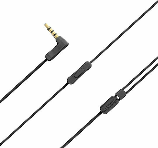 Remax RM-502 În ureche Handsfree cu două căști cu mufă 3.5mm Negru