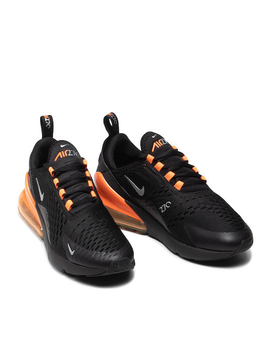 Air Max 270 Herren Sneakers Black / Total Orange / Metallic Silver