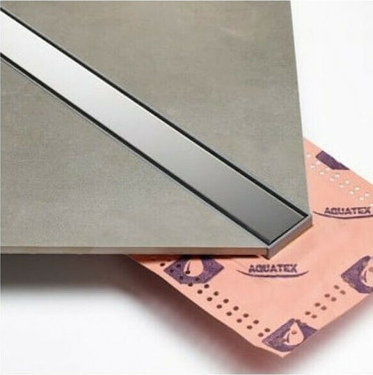 Tema Stainless Steel Floor Channel with 50mm Outlet and 80cm Length Silver
