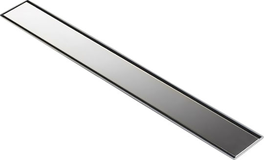 Tema Stainless Steel Floor Channel with 50mm Outlet and 80cm Length Silver