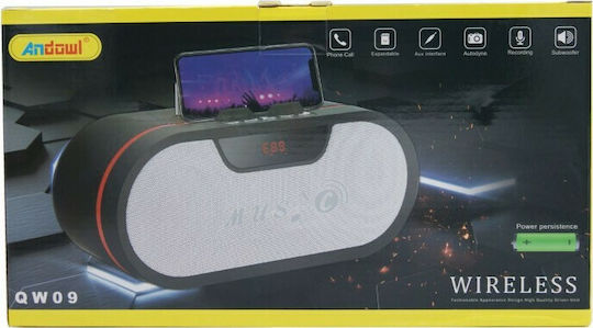 Andowl Q-W09 Boxă Bluetooth 10W cu Radio și Durată de Baterie până la 6 ore Negru