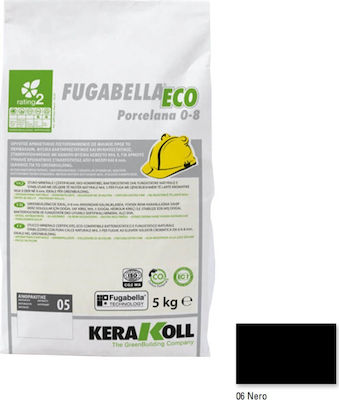 Kerakoll Fugabella Eco Porcelana 0-8 Tile Joint Filler 06 Nero 5kg