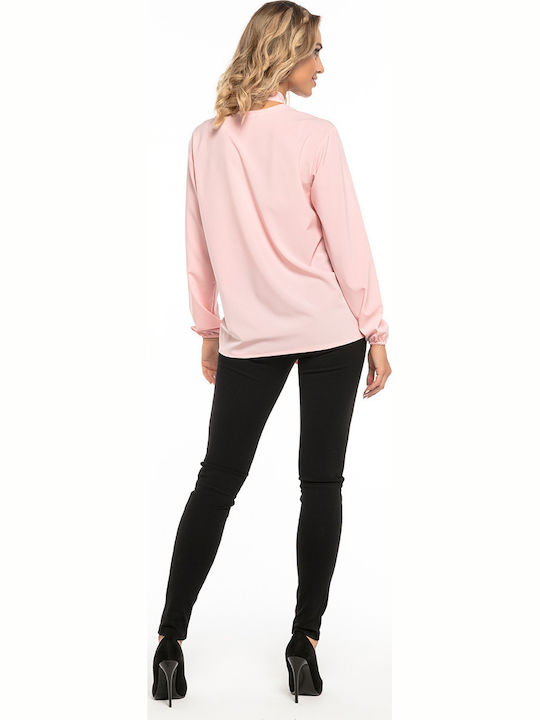 Tessita Women's Blouse Long Sleeve Pink