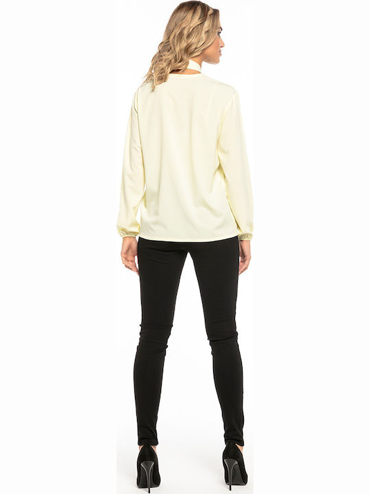 Tessita Women's Blouse Long Sleeve Yellow