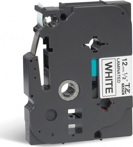 Brother Label Maker Tape 8m x 12mm White