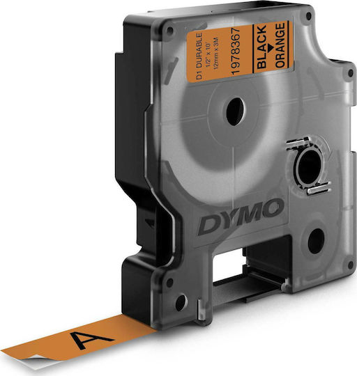 Dymo Ταινία Ετικετογράφου 3m x 12mm σε Πορτοκαλί Χρώμα Συμβατή με Dymo D1