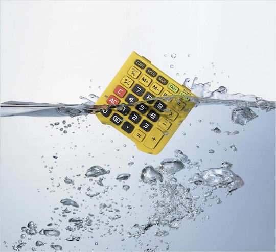 Casio Calculator 12 Digits in Yellow Color 1pcs