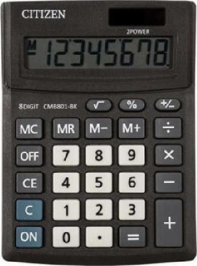 Citizen CMB801 Calculator 8 Digits in Black Color 1pcs