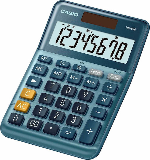 Casio Calculator 8 Digits in Blue Color 1pcs