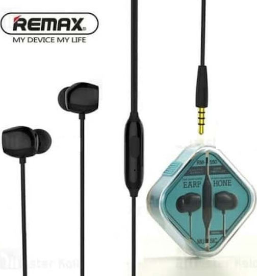 Remax RM-550 In-ear Handsfree with 3.5mm Connector Black