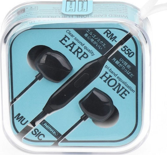 Remax RM-550 In-ear Handsfree with 3.5mm Connector Black