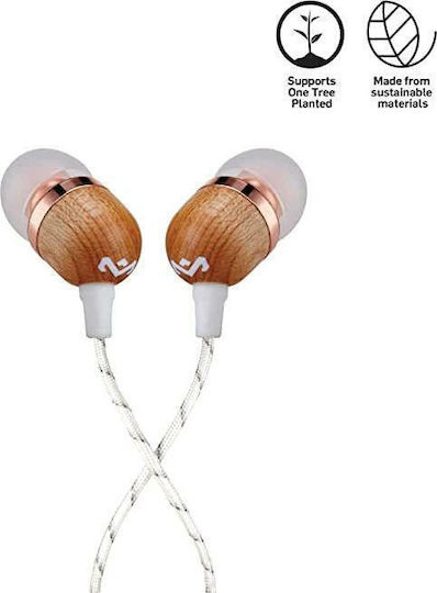 The House Of Marley Smile Jamaica Mic In-ear Handsfree with 3.5mm Connector White