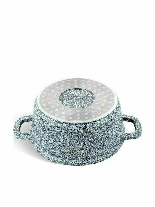Edenberg Pots Set of Aluminum with Non-stick Coating Grey 8pcs