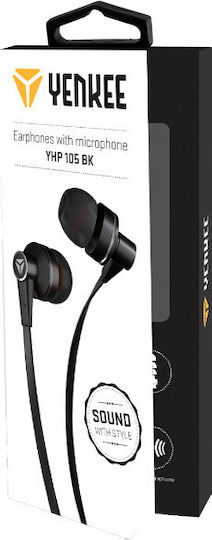 Yenkee YHP 105 In-ear Handsfree with 3.5mm Connector Black