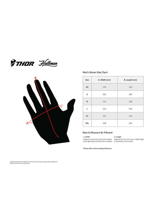 Thor MX Rebound Καλοκαιρινά Ανδρικά Γάντια Μotocross Acid/Black