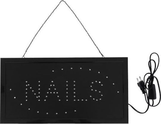 GloboStar Motion LED Sign One - Sided 48x25cm Red / Blue