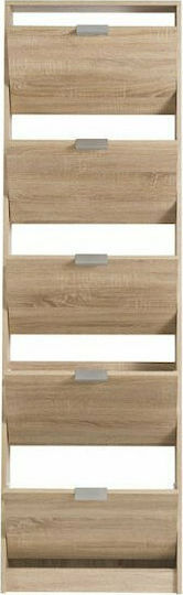Suport pentru pantofi Base 15 cu 5 Rafturi Bej L58xW18xH191.5cm