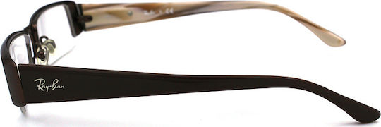 Ray Ban Vintage Metal Prescription Eyeglass Frame Brown RB6151 2593
