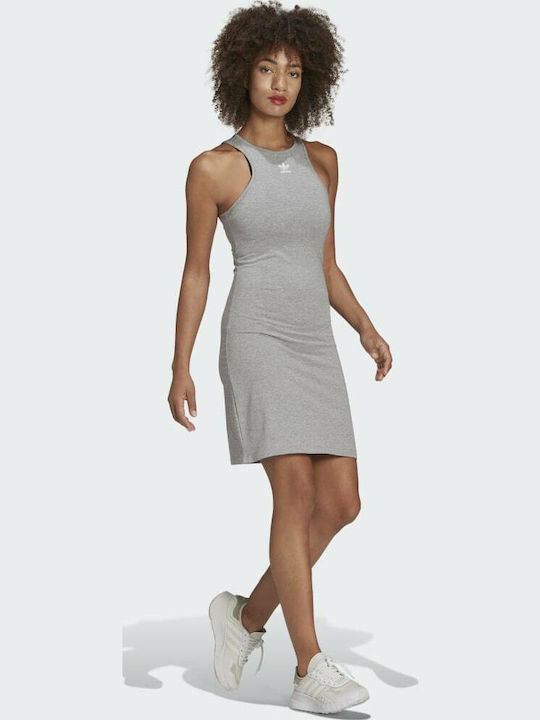 Adicolor Essentials Summer Mini Athletic Sleeveless Grey Dress