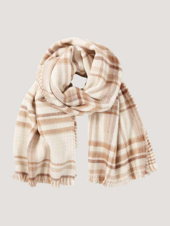 Women's Wool Scarf Smooth Light Sand