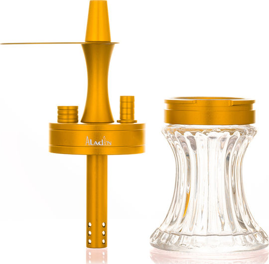 Aladin Ναργιλές 2GO Alu Μονός Gold 23cm
