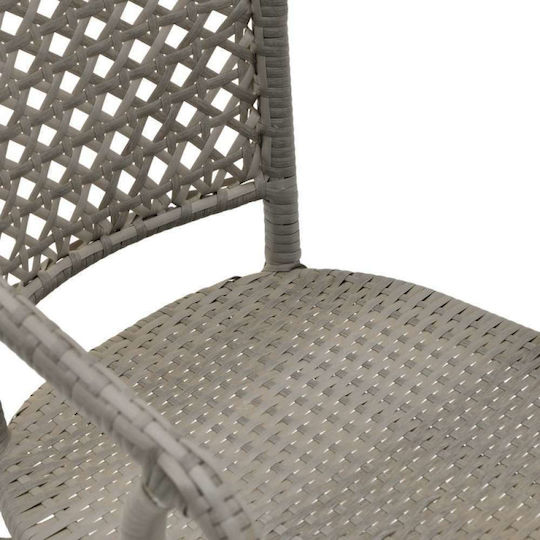 Click Garten- und Outdoor-Möbelsets für kleinen Balkon 3 Stück Grau