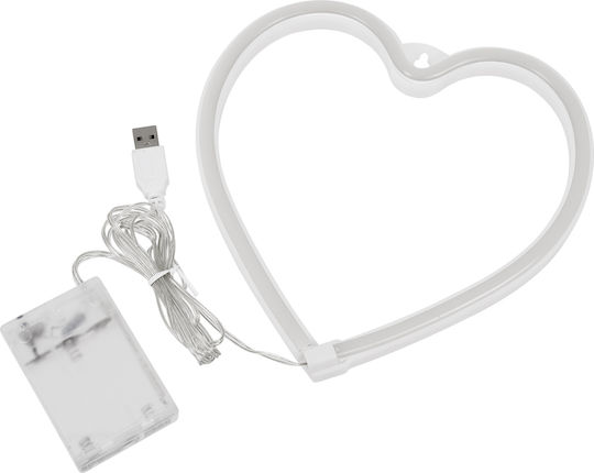 GloboStar Dekorative Lampe Herz Rosa