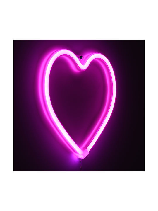 GloboStar Neon Διακοσμητικό Φωτιστικό LED Καρδιά 20x20εκ.