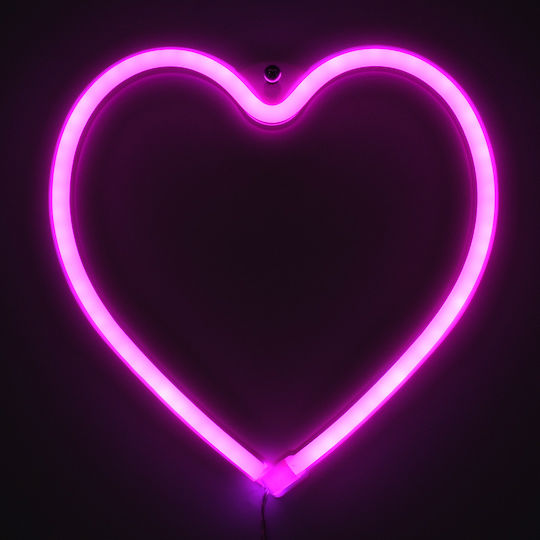 GloboStar Dekorative Lampe Herz Rosa