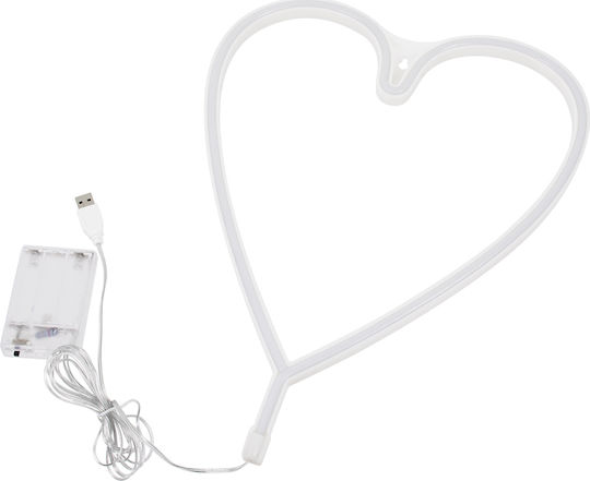 GloboStar Dekorative Lampe Herz Rosa