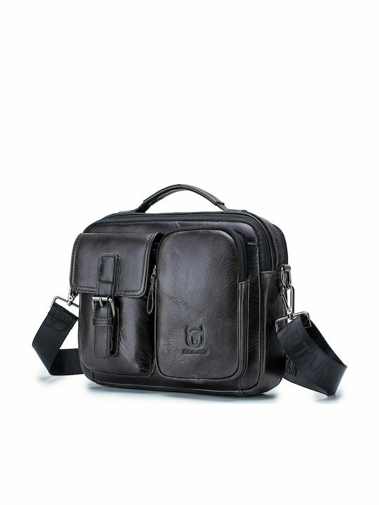 DJB 036 Leather Men's Briefcase Black