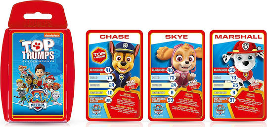 Board Game Top Trumps Card Game Paw Patrol Edition for 2+ Players 6+ Years Old (EN)