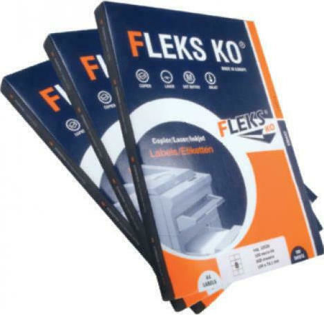 Fleks 2100 Αυτοκόλλητες Ετικέτες Α4 Ορθογώνιες 70x42.3mm