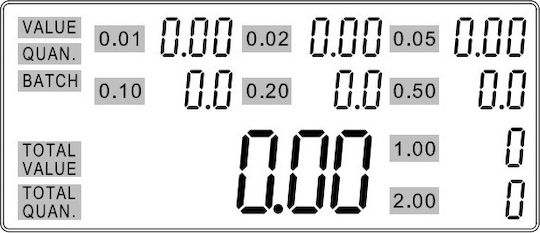 Olympia CC 202 Black Καταμετρητής Κερμάτων με Ταχύτητα 200/min