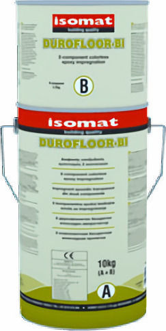 Isomat Durofloor-BI Primer Rășină epoxidică pentru impregnarea pardoselilor de ciment 2C Transparent Potrivit pentru Materiale de construcție 4kg