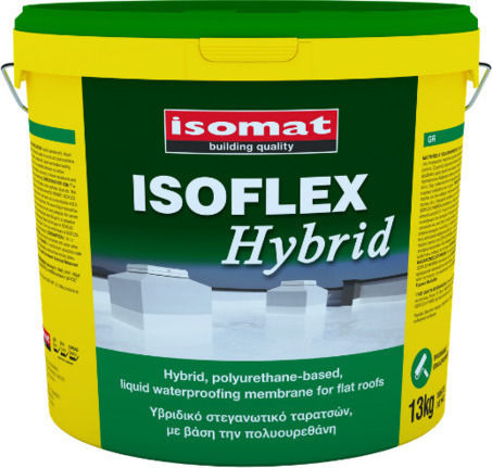 Isomat Isoflex Hybrid Еластомерен Акрил Нанасяемо Уплътнително Полиуретан 13кг Бял