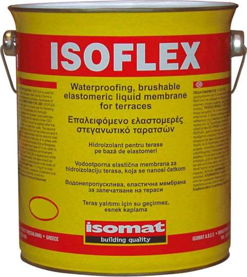 Isomat Isoflex Еластомерен Акрил Нанасяемо Уплътнително 2 Компоненти 5кг Бял