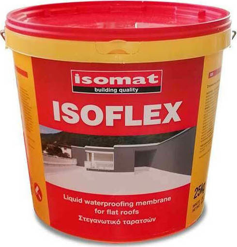 Isomat Isoflex Еластомерен Акрил Нанасяемо Уплътнително 2 Компоненти 5кг Бял