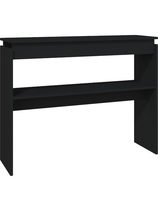 Wooden Console Table Black L102xW30xH80cm